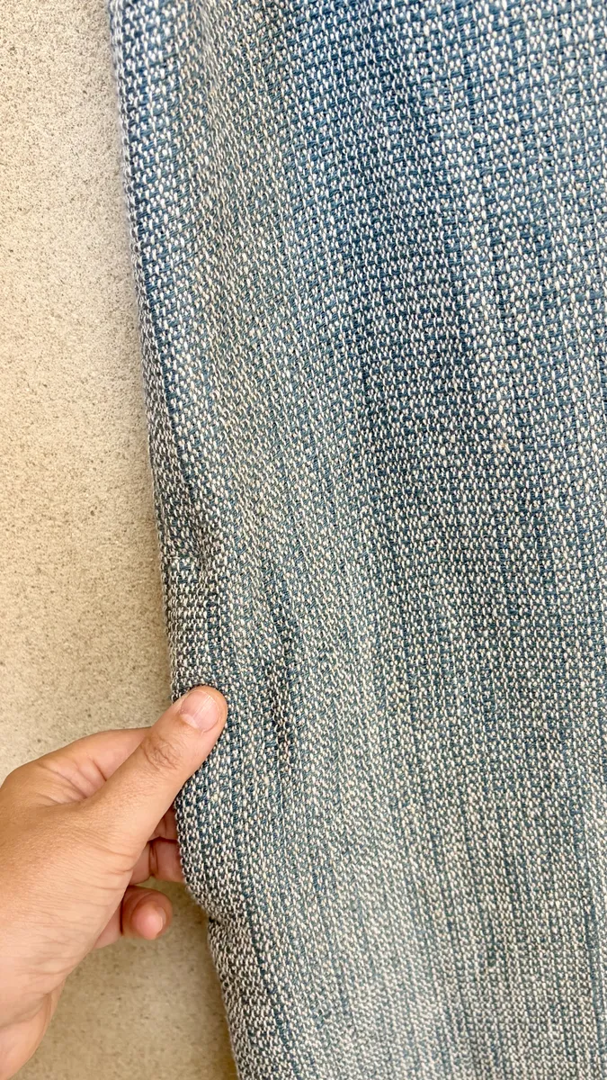 robe en lin bleu