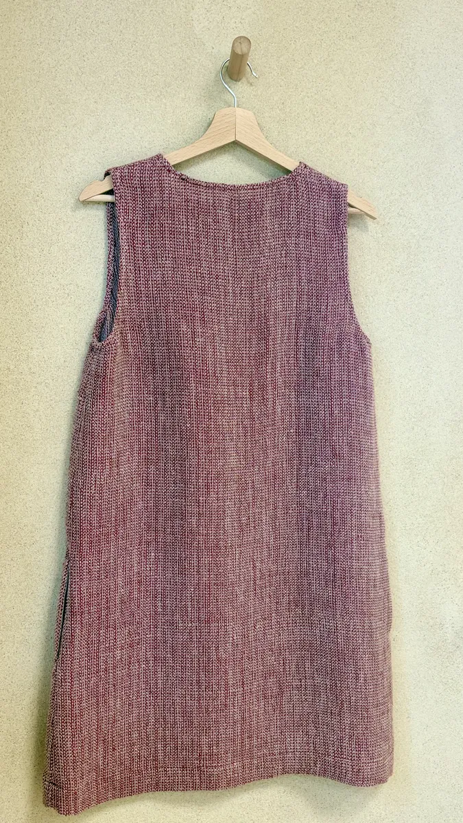 robe en lin bordeaux