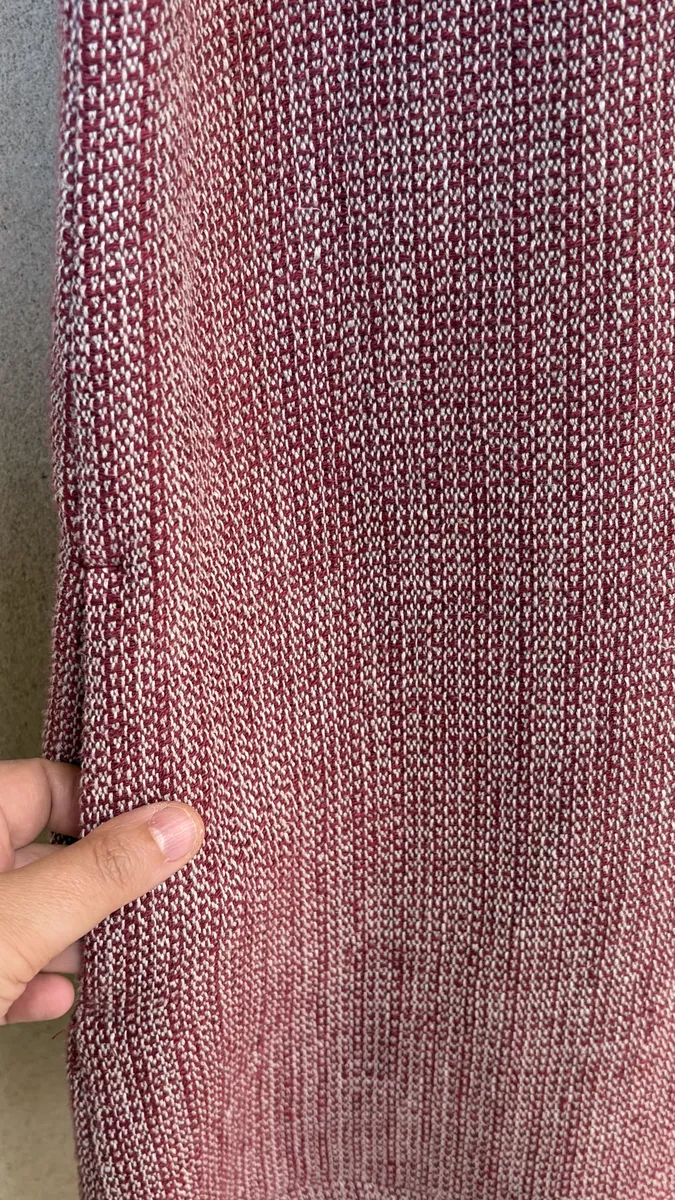 robe en lin bordeaux