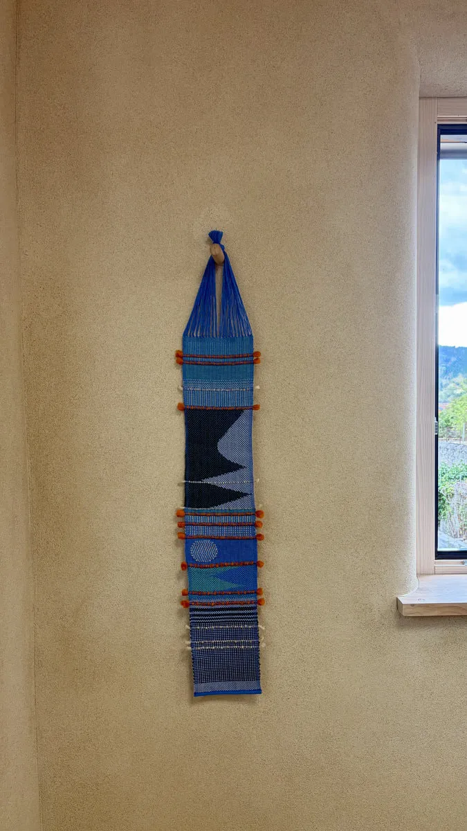tableau textile histoire bleue